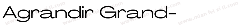 Agrandir Grand字体转换